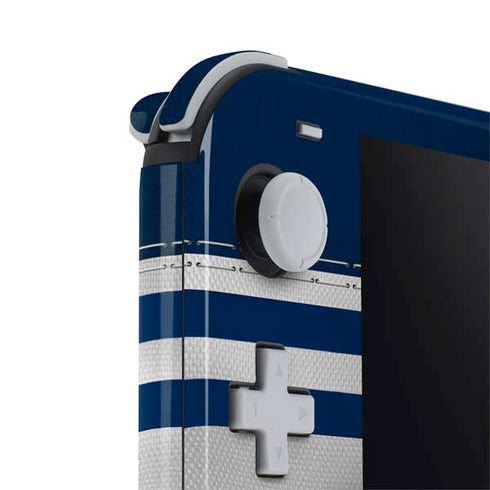NFL Dallas Cowboys White Striped Nintendo Switch Lite Skin